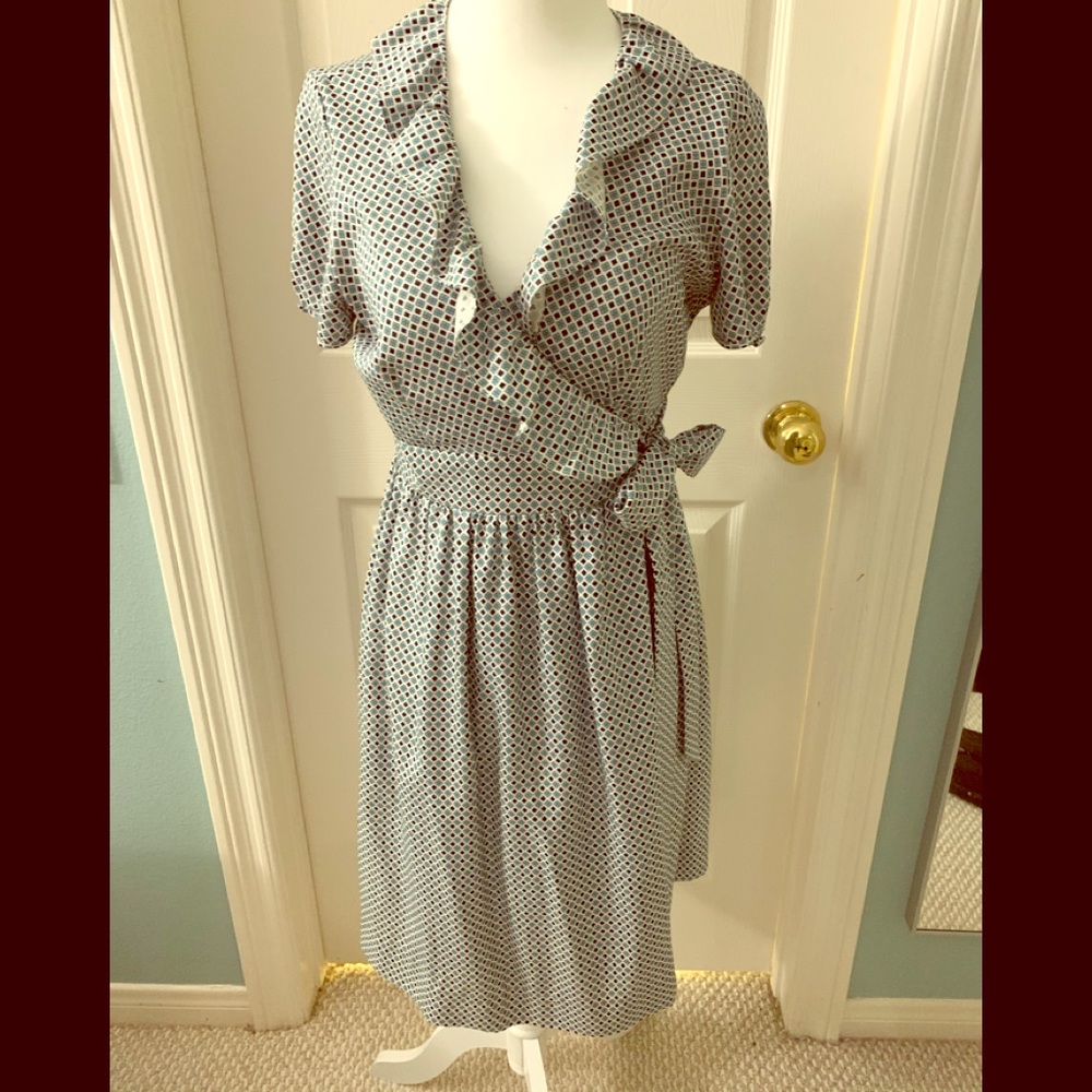 J.Crew silk wrap dress